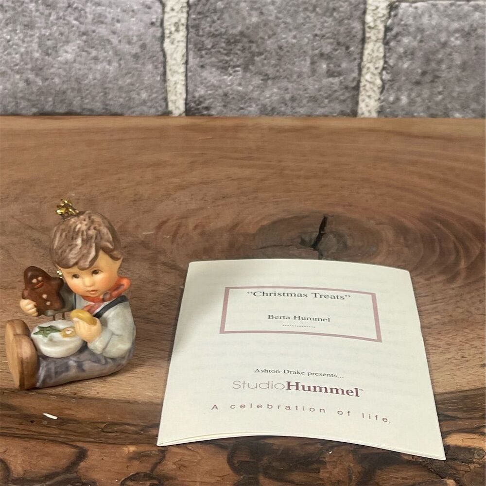 Hummel Studio "Christmas Treats" Ornament with COA Vintage 1999